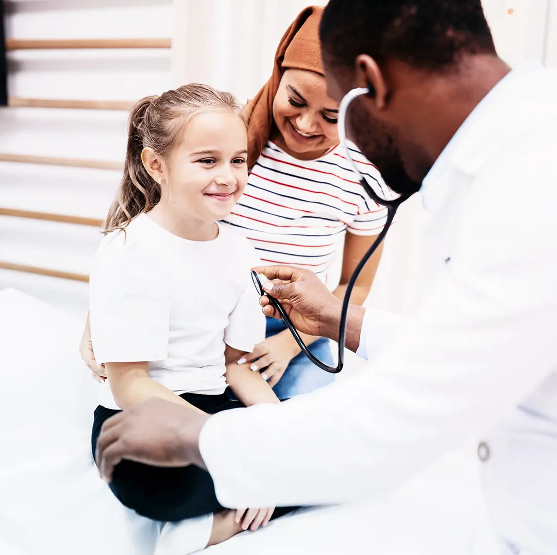 Child having medical examination Child having medical examination